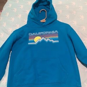 blue california hoodie